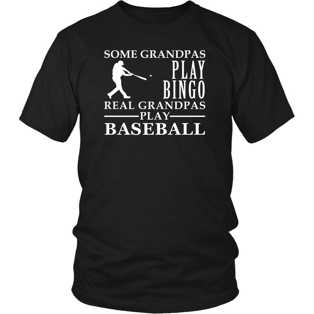 Baseball Shirt Some Grandpas play bingo, real Grandpas go Baseball Family Hobby-T-shirt-Teelime | shirts-hoodies-mugs