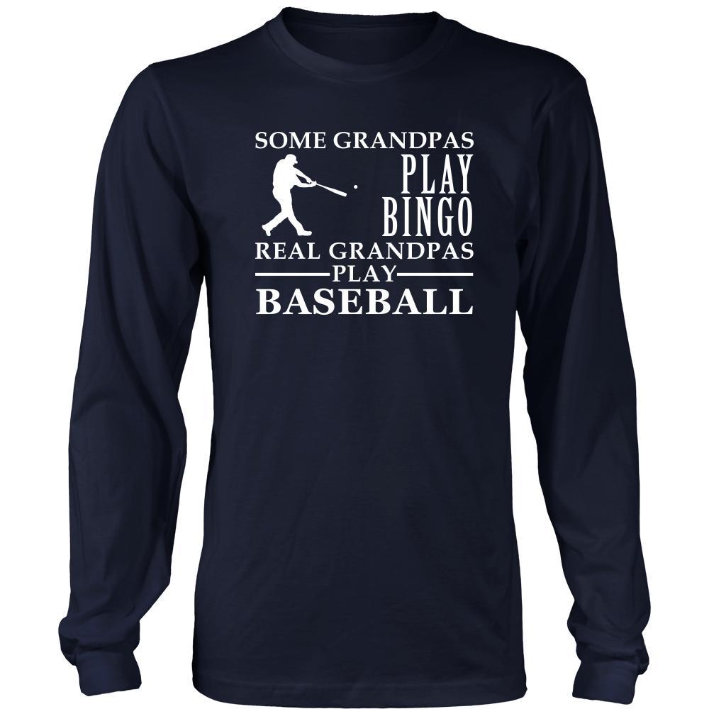 Baseball Shirt Some Grandpas play bingo, real Grandpas go Baseball Family Hobby-T-shirt-Teelime | shirts-hoodies-mugs