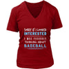 Baseball Shirt - Sorry If I Looked Interested, I think about Baseball - Sport Gift-T-shirt-Teelime | shirts-hoodies-mugs