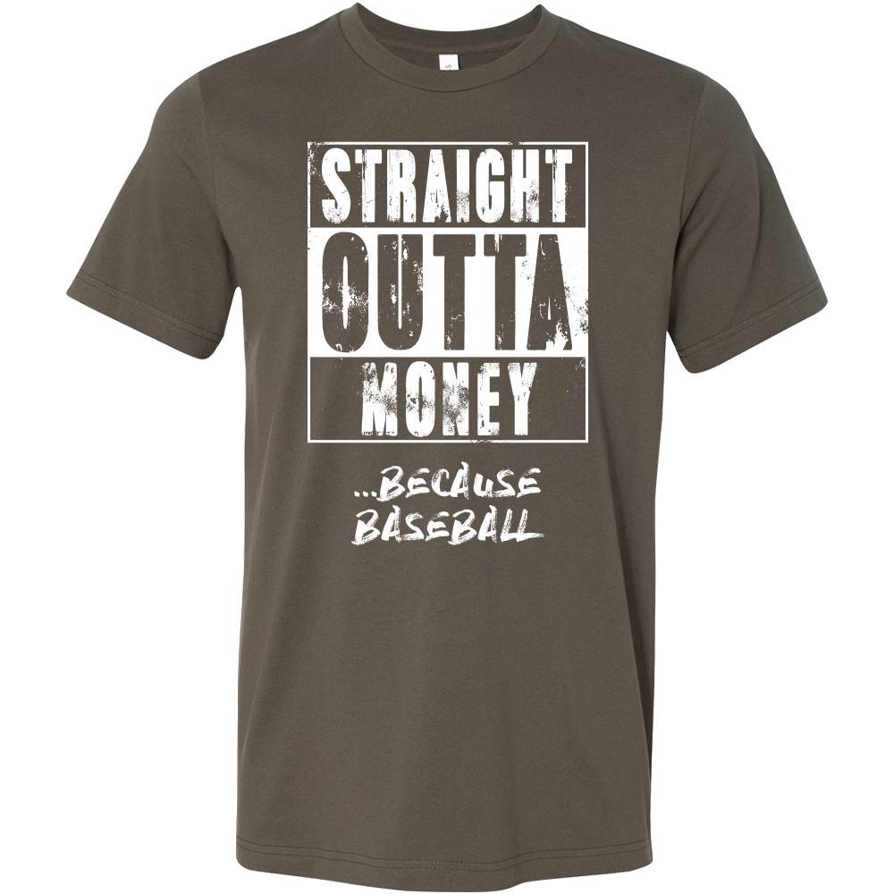 Baseball Shirt - Straight outta money ...because Baseball- Sport Gift-T-shirt-Teelime | shirts-hoodies-mugs