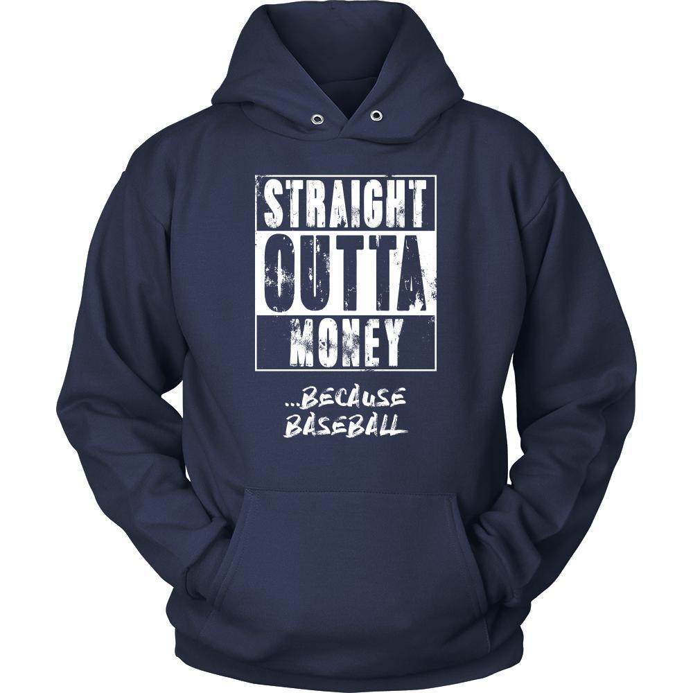 Baseball Shirt - Straight outta money ...because Baseball- Sport Gift-T-shirt-Teelime | shirts-hoodies-mugs