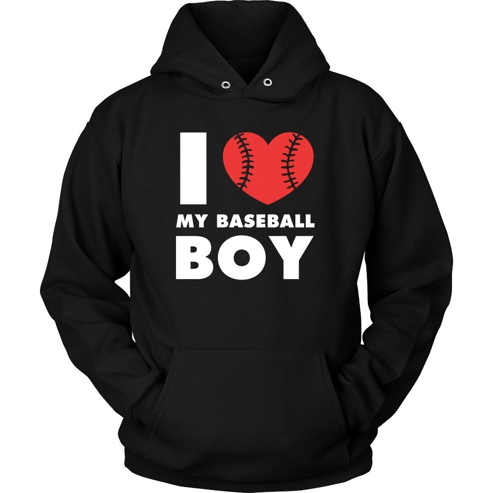 Baseball T Shirt - I love my baseball boy-T-shirt-Teelime | shirts-hoodies-mugs