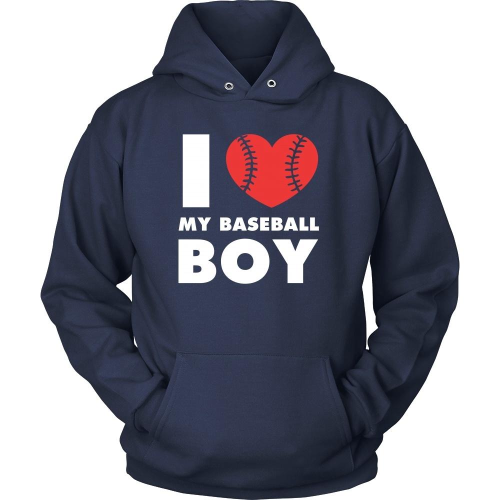 Baseball T Shirt - I love my baseball boy-T-shirt-Teelime | shirts-hoodies-mugs