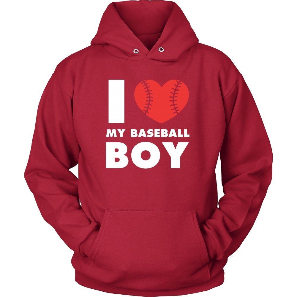 Baseball T Shirt - I love my baseball boy-T-shirt-Teelime | shirts-hoodies-mugs