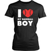 Baseball T Shirt - I love my baseball boy-T-shirt-Teelime | shirts-hoodies-mugs