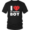 Baseball T Shirt - I love my baseball boy-T-shirt-Teelime | shirts-hoodies-mugs