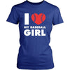 Baseball T Shirt - I love my baseball girl-T-shirt-Teelime | shirts-hoodies-mugs