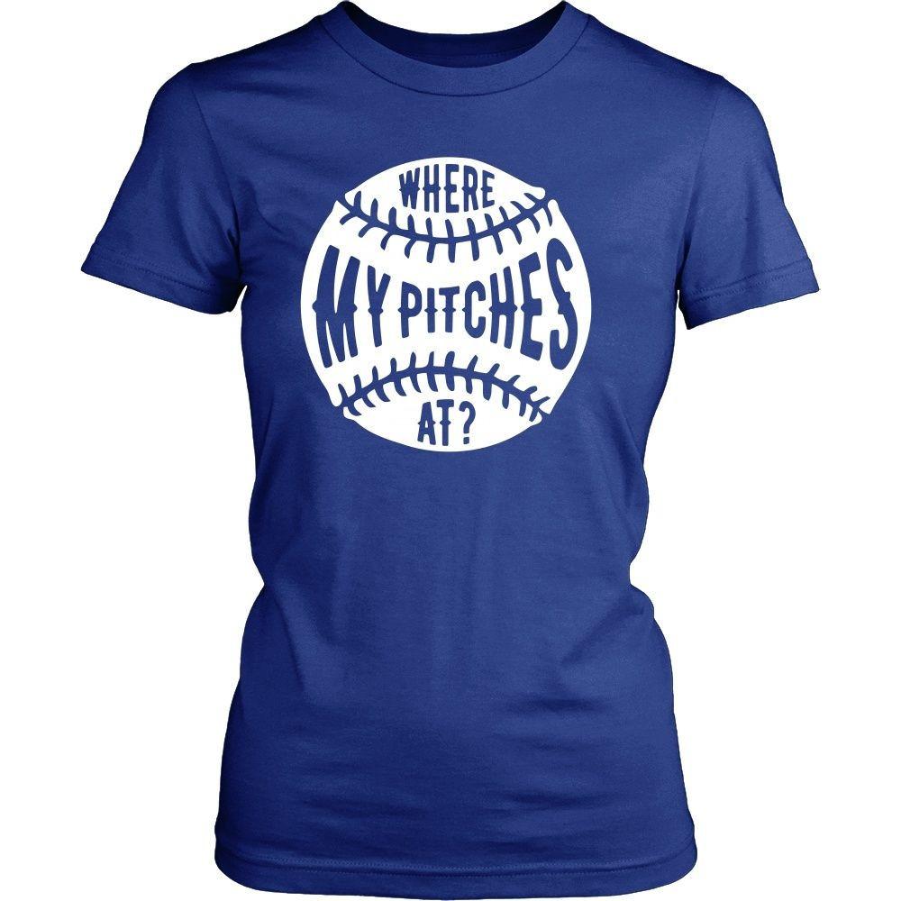 Baseball T Shirt - Where my pitches at-T-shirt-Teelime | shirts-hoodies-mugs