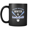 Baseball There are two seasons winter & baseball 11oz Black Mug-Drinkware-Teelime | shirts-hoodies-mugs