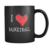 Basketball I Love Basketball 11oz Black Mug-Drinkware-Teelime | shirts-hoodies-mugs