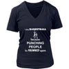 Basketball - I play Basketball because punching people is frowned upon - Sport Shirt-T-shirt-Teelime | shirts-hoodies-mugs