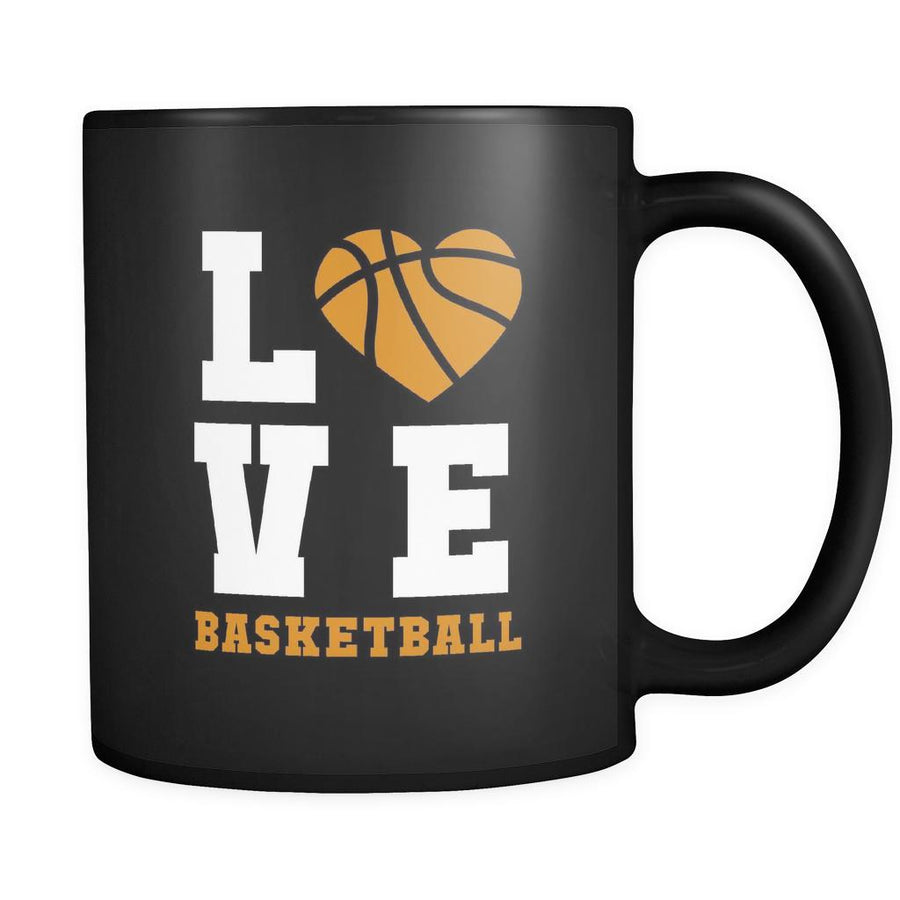 Basketball Love basketball 11oz Black Mug