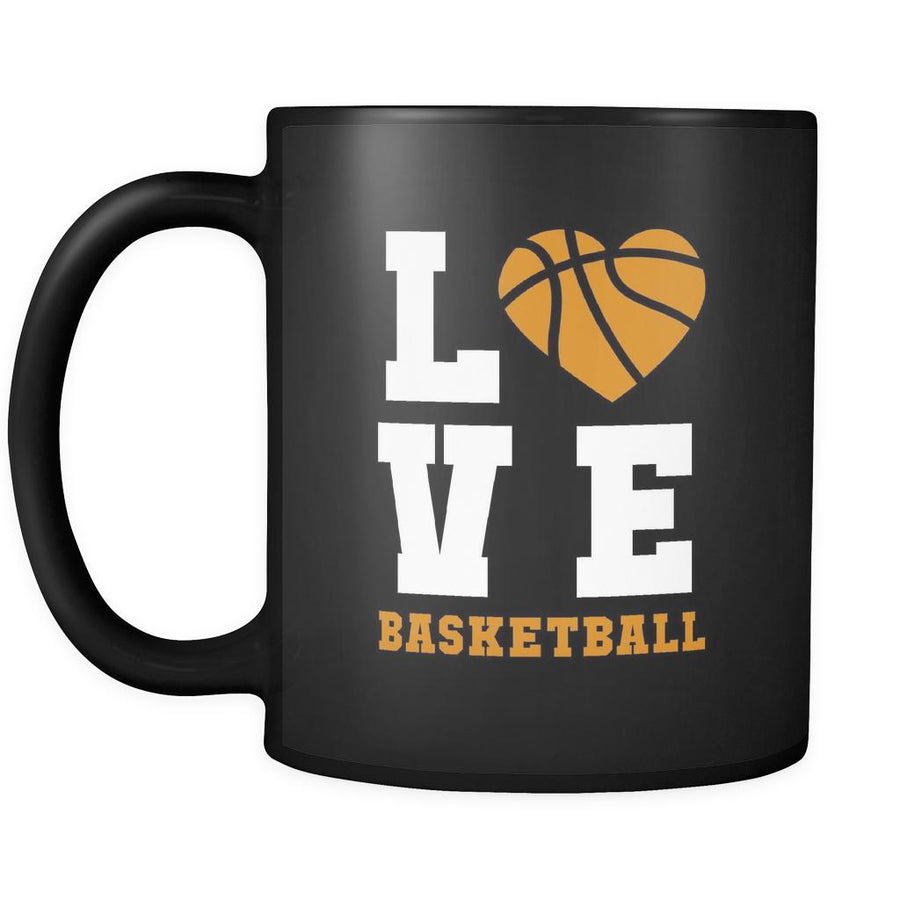 Basketball Love basketball 11oz Black Mug-Drinkware-Teelime | shirts-hoodies-mugs