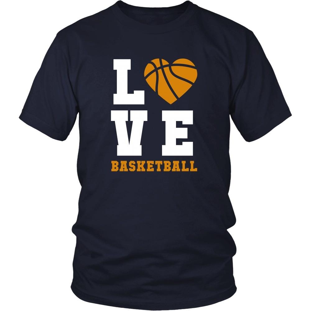 Basketball Love T Shirt - Sport Design Apparel-T-shirt-Teelime | shirts-hoodies-mugs