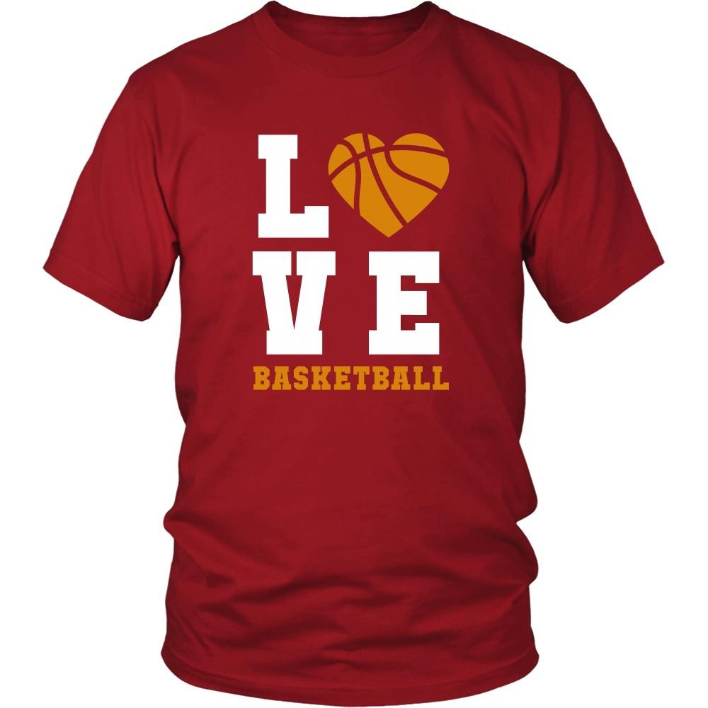 Basketball Love T Shirt - Sport Design Apparel