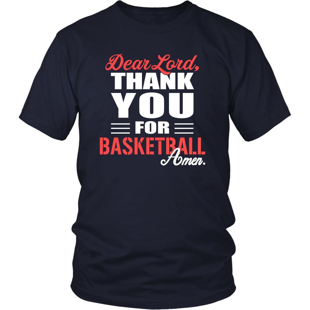 Basketball Shirt - Dear Lord, thank you for Basketball Amen- Sport-T-shirt-Teelime | shirts-hoodies-mugs
