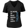 Basketball Shirt - Do more of what makes you happy Basketball- Sport Gift-T-shirt-Teelime | shirts-hoodies-mugs
