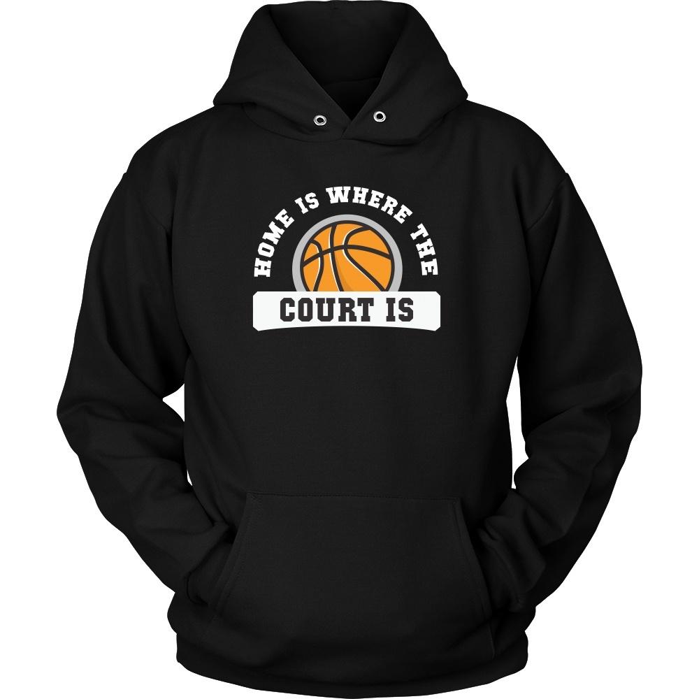 Basketball T Shirt - Home is where the court is-T-shirt-Teelime | shirts-hoodies-mugs