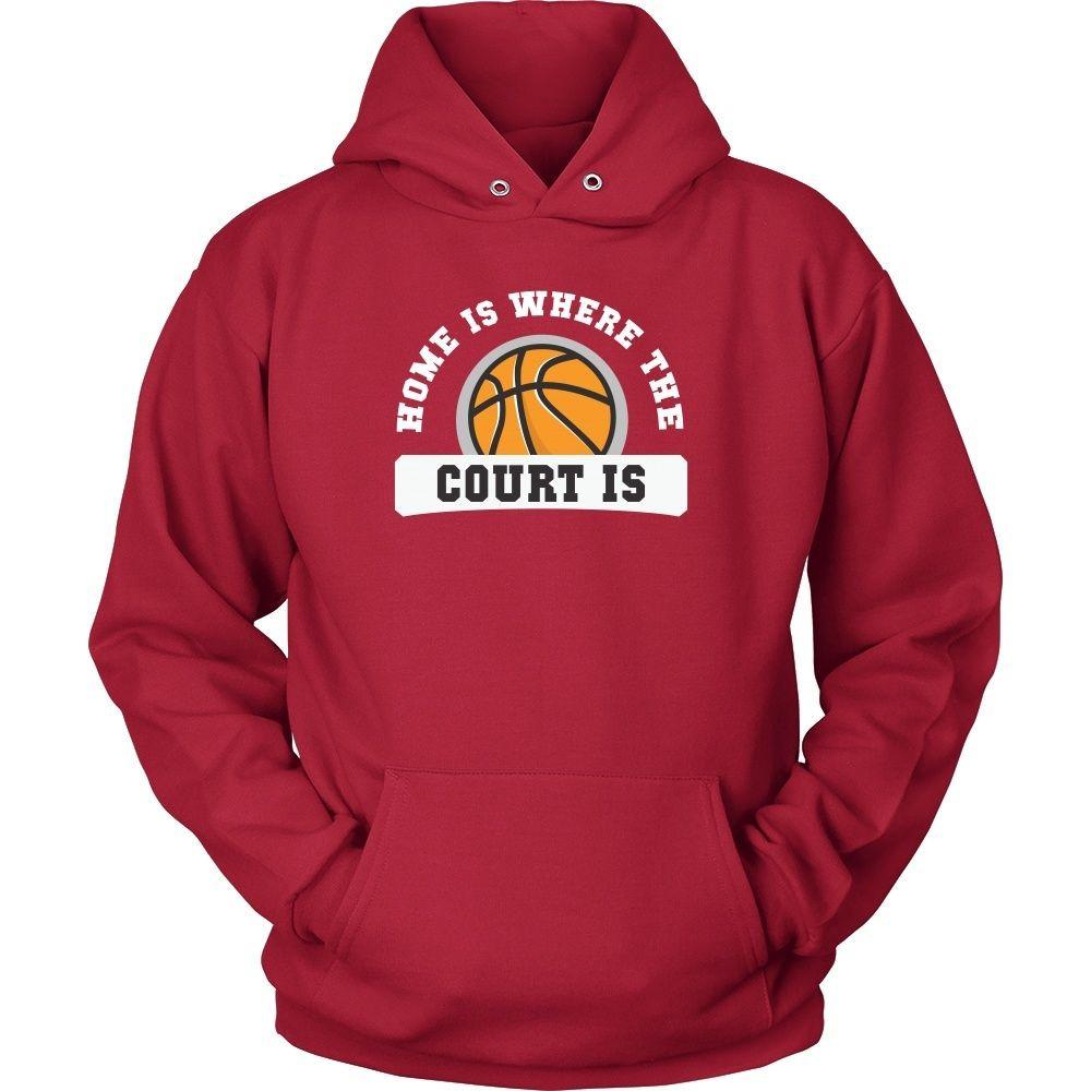 Basketball T Shirt - Home is where the court is-T-shirt-Teelime | shirts-hoodies-mugs