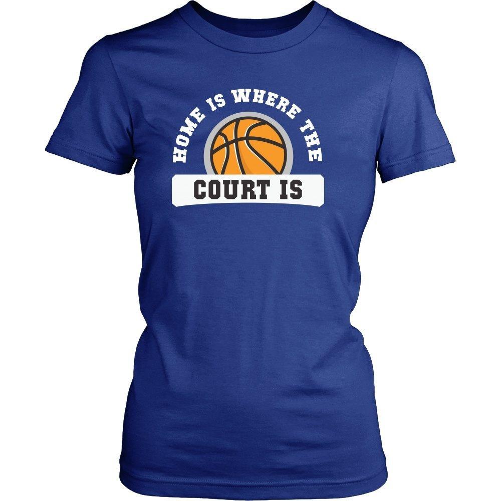 Basketball T Shirt - Home is where the court is-T-shirt-Teelime | shirts-hoodies-mugs