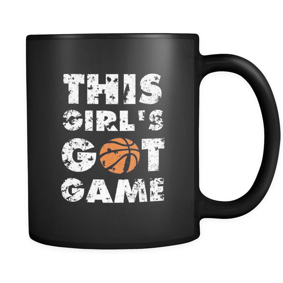 Basketball This girl's got game 11oz Black Mug-Drinkware-Teelime | shirts-hoodies-mugs