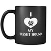 Basset hound I Love My Basset hound 11oz Black Mug-Drinkware-Teelime | shirts-hoodies-mugs