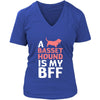 Basset hound Shirt - a Basset hound is my bff- Dog Lover Gift-T-shirt-Teelime | shirts-hoodies-mugs