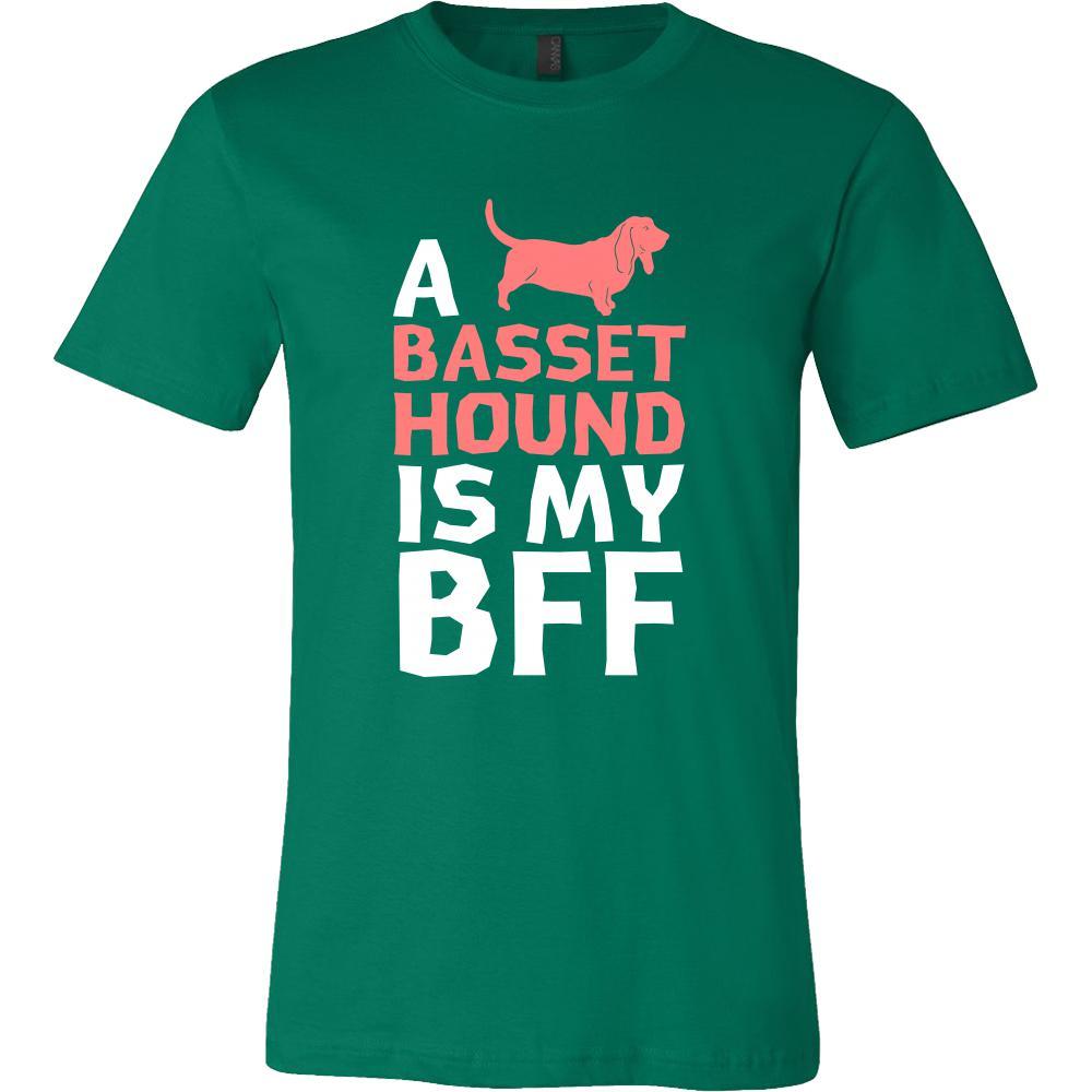 Basset hound Shirt - a Basset hound is my bff- Dog Lover Gift-T-shirt-Teelime | shirts-hoodies-mugs