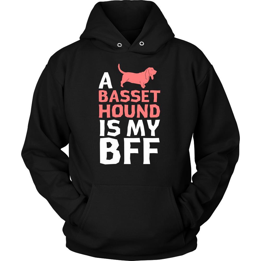 Basset hound Shirt - a Basset hound is my bff- Dog Lover Gift-T-shirt-Teelime | shirts-hoodies-mugs