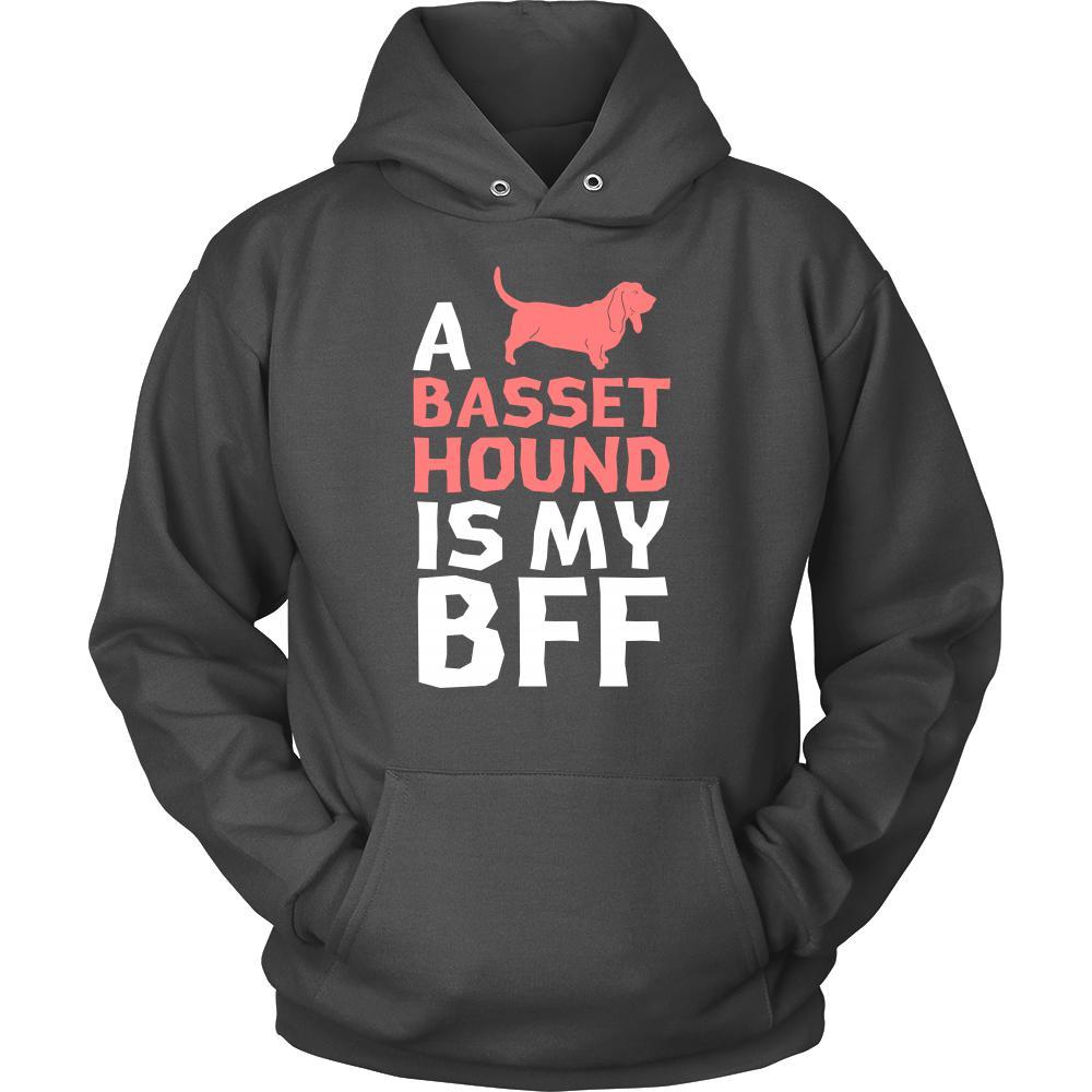 Basset hound Shirt - a Basset hound is my bff- Dog Lover Gift-T-shirt-Teelime | shirts-hoodies-mugs