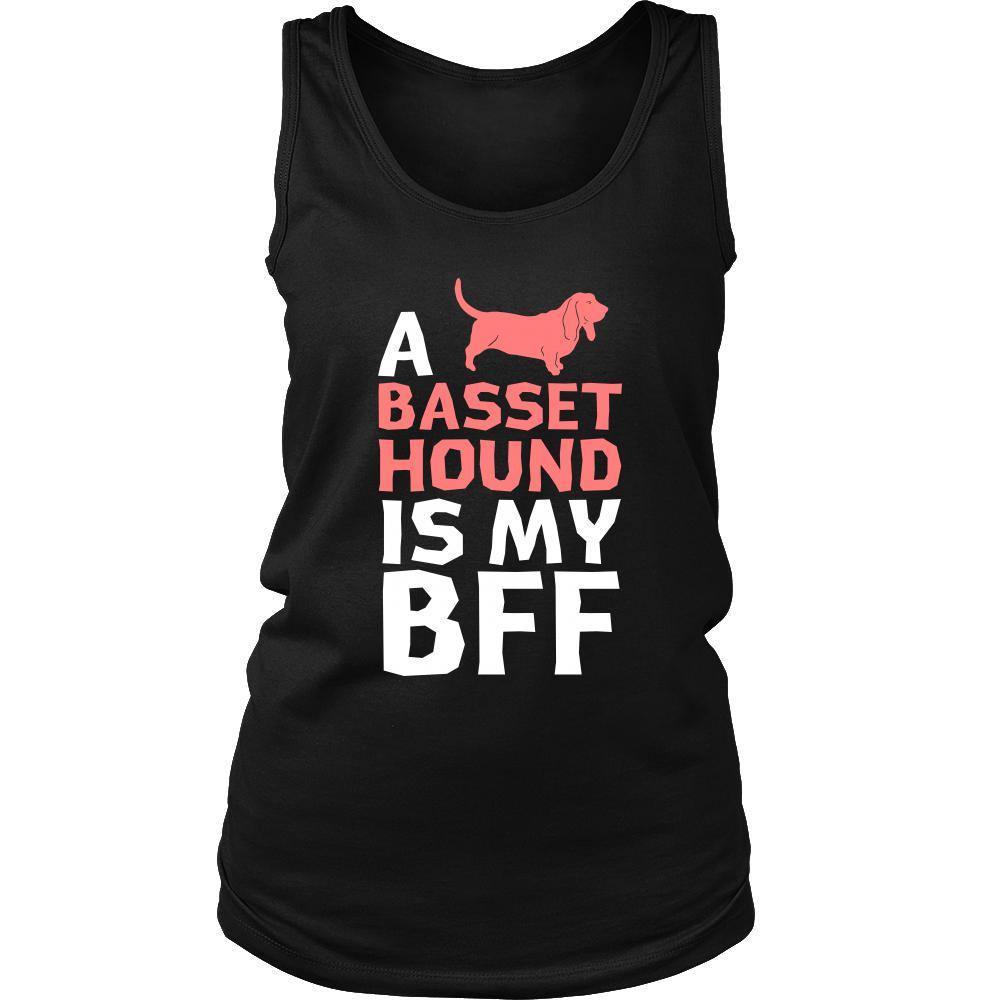 Basset hound Shirt - a Basset hound is my bff- Dog Lover Gift-T-shirt-Teelime | shirts-hoodies-mugs