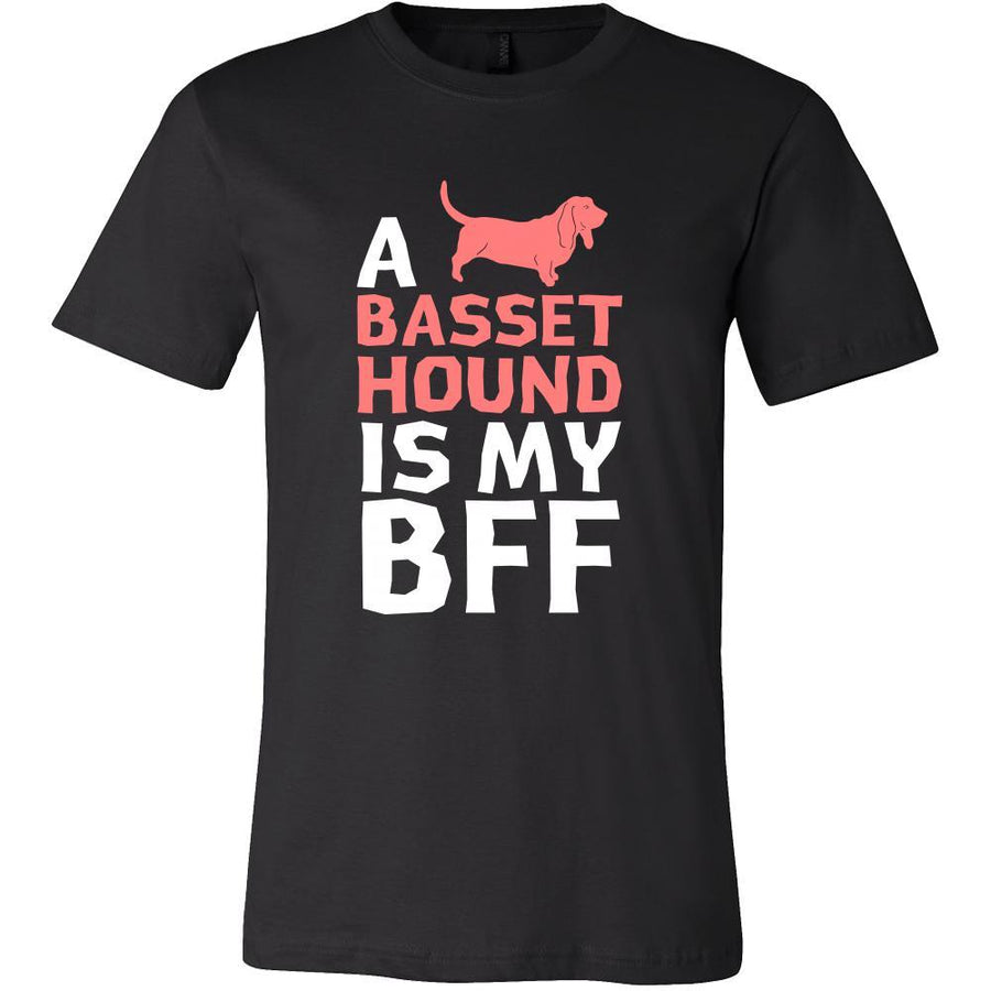 Basset hound Shirt - a Basset hound is my bff- Dog Lover Gift-T-shirt-Teelime | shirts-hoodies-mugs