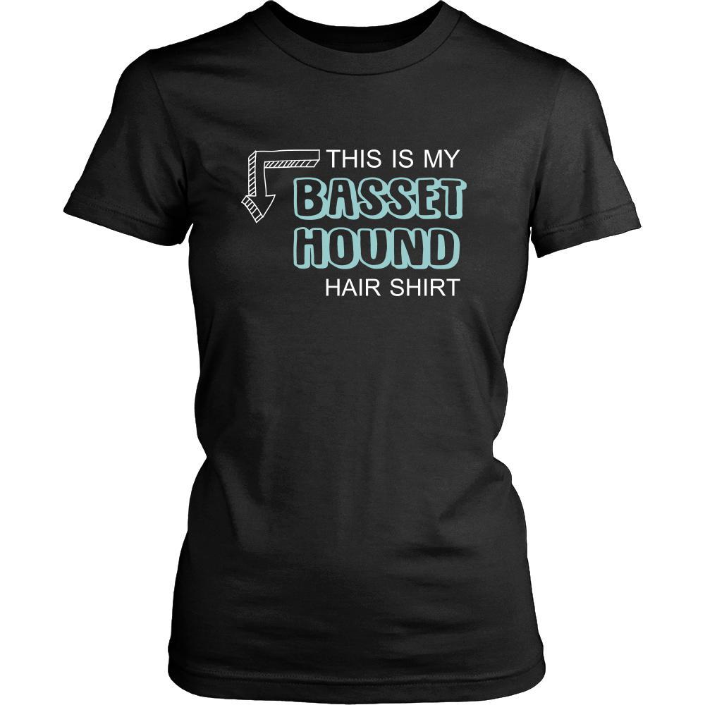 Basset hound Shirt - This is my Basset hound hair shirt - Dog Lover Gift-T-shirt-Teelime | shirts-hoodies-mugs