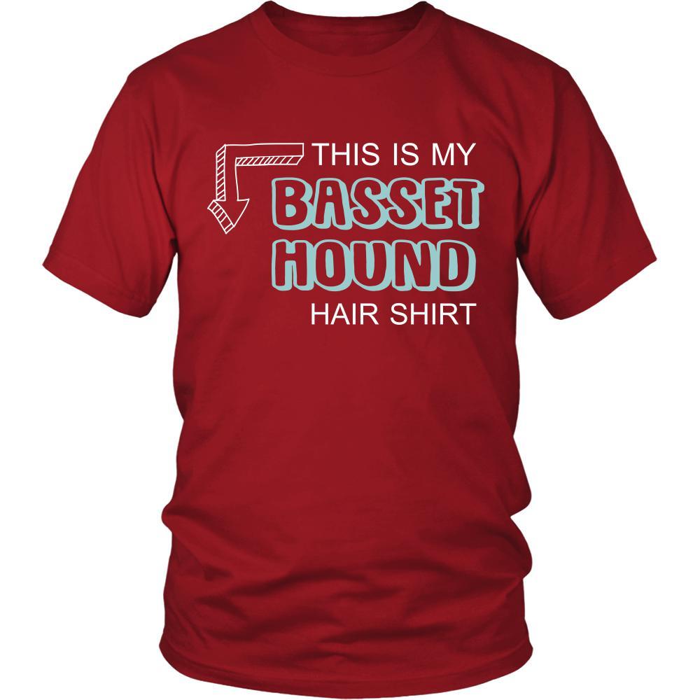 Basset hound Shirt - This is my Basset hound hair shirt - Dog Lover Gift-T-shirt-Teelime | shirts-hoodies-mugs