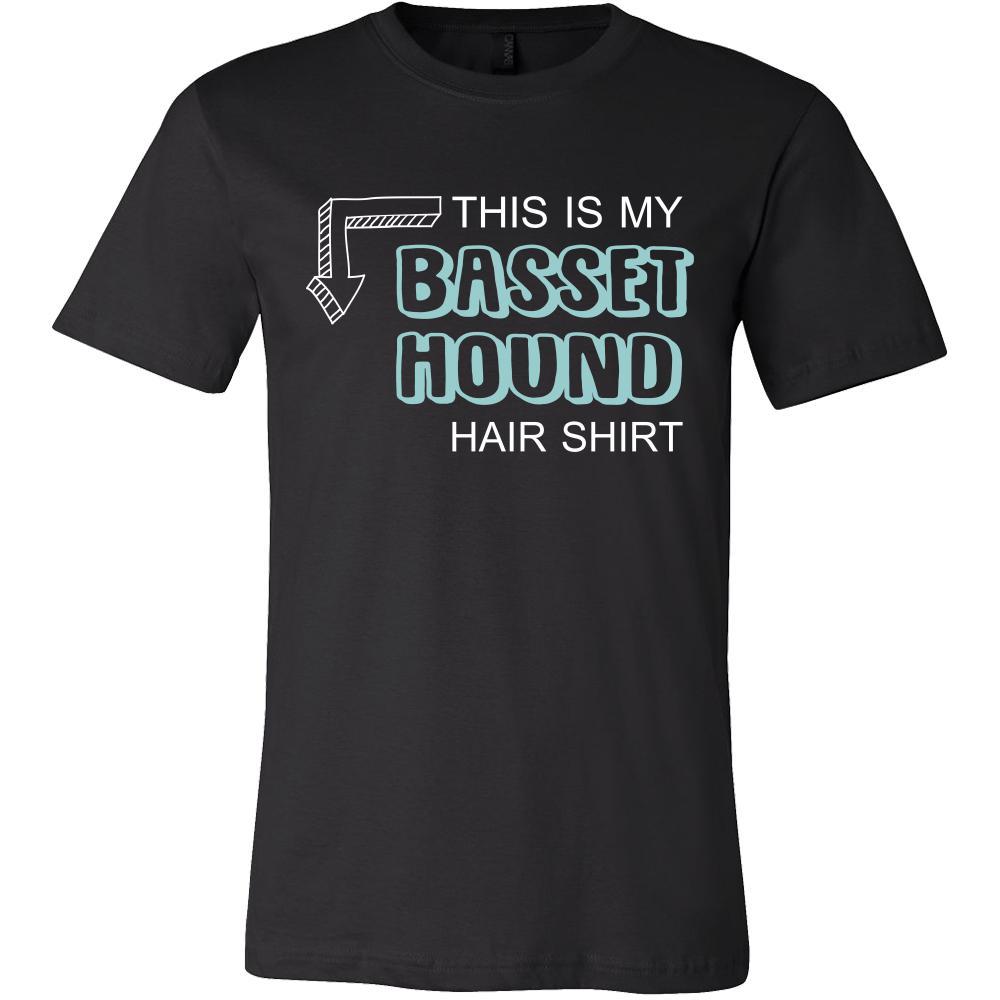Basset hound Shirt - This is my Basset hound hair shirt - Dog Lover Gift-T-shirt-Teelime | shirts-hoodies-mugs