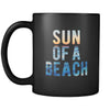 Beach Sun of a beach 11oz Black Mug-Drinkware-Teelime | shirts-hoodies-mugs