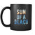 Beach Sun of a beach 11oz Black Mug