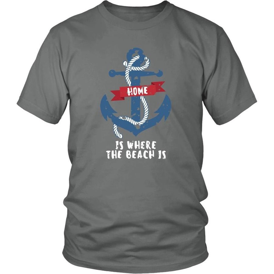 Beach T Shirt - Home is where the beach is-T-shirt-Teelime | shirts-hoodies-mugs