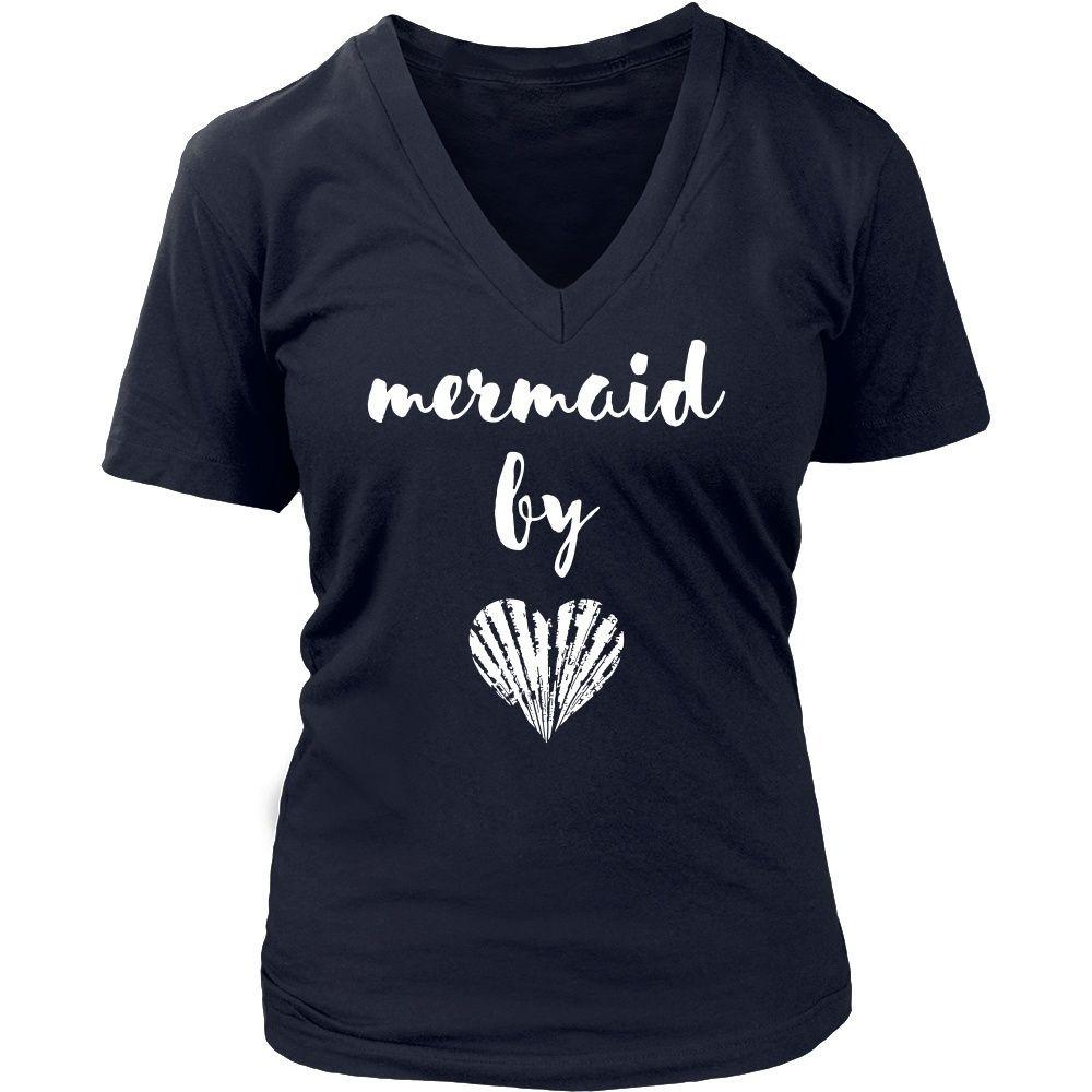 Beach T Shirt - Mermaid by heart-T-shirt-Teelime | shirts-hoodies-mugs