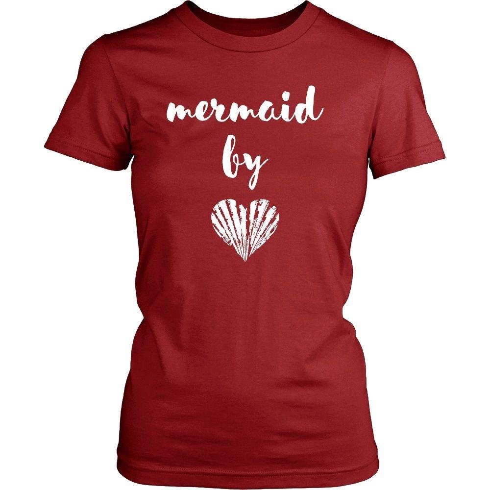Beach T Shirt - Mermaid by heart-T-shirt-Teelime | shirts-hoodies-mugs