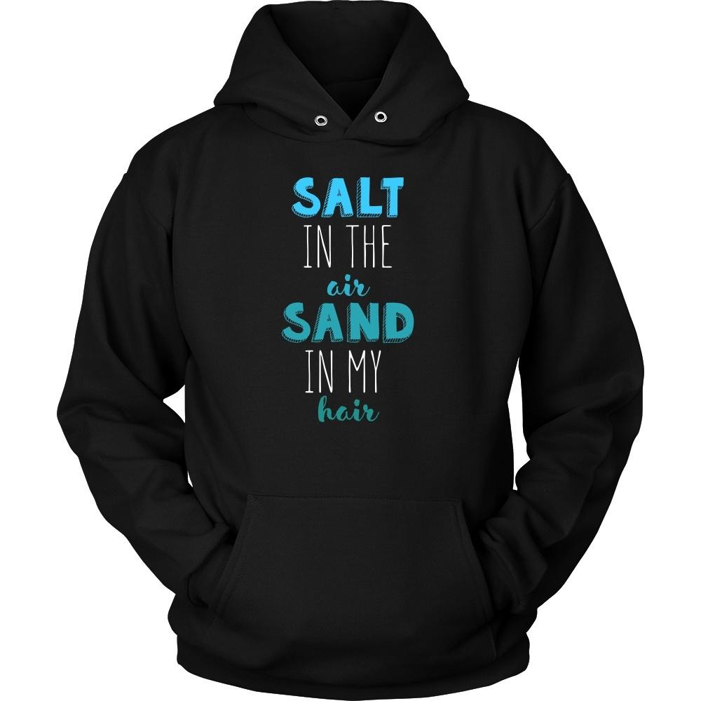 Beach T Shirt - Salt in the air Sand in my hair-T-shirt-Teelime | shirts-hoodies-mugs
