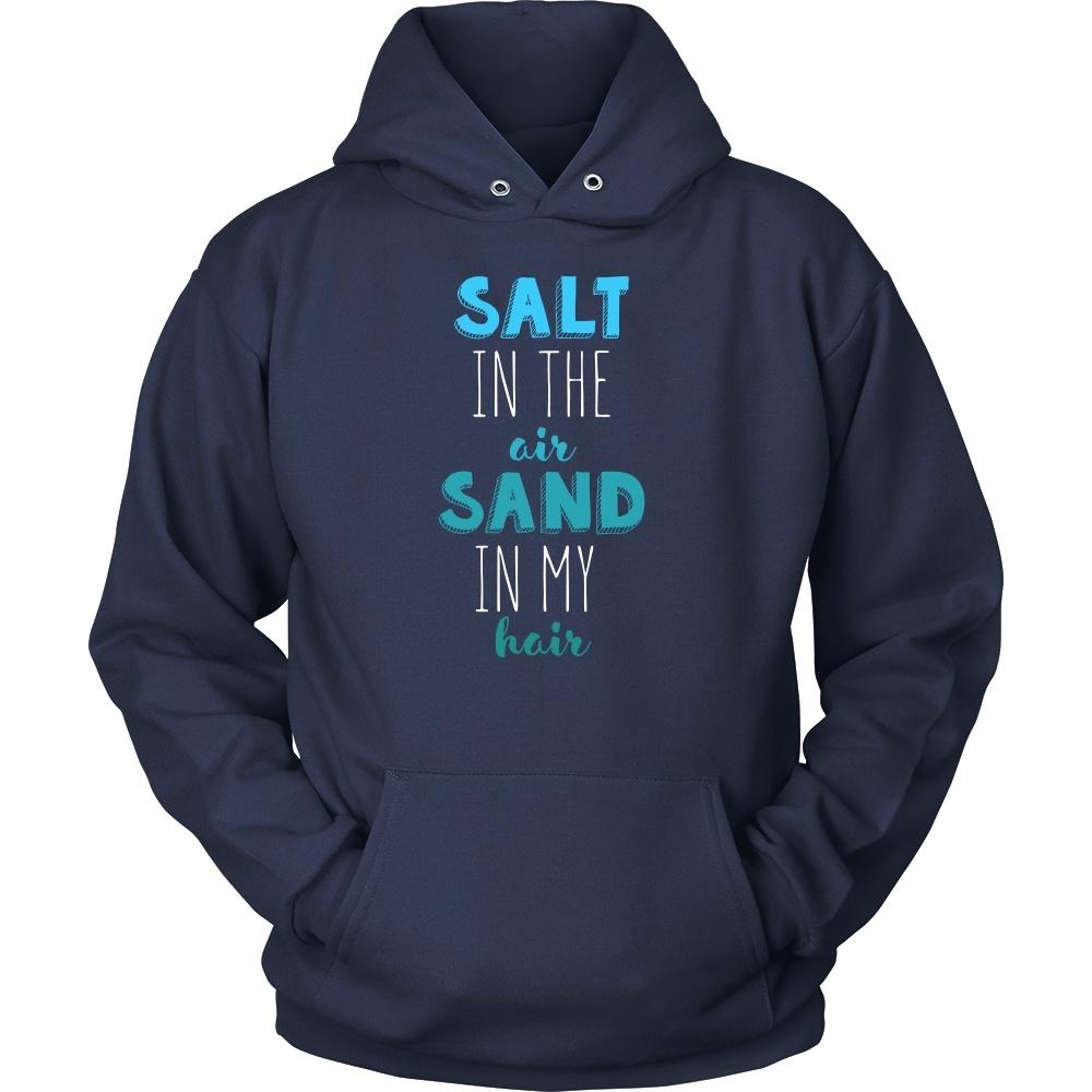 Beach T Shirt - Salt in the air Sand in my hair-T-shirt-Teelime | shirts-hoodies-mugs