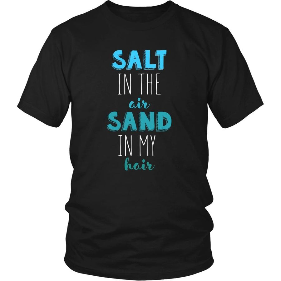 Beach T Shirt - Salt in the air Sand in my hair-T-shirt-Teelime | shirts-hoodies-mugs