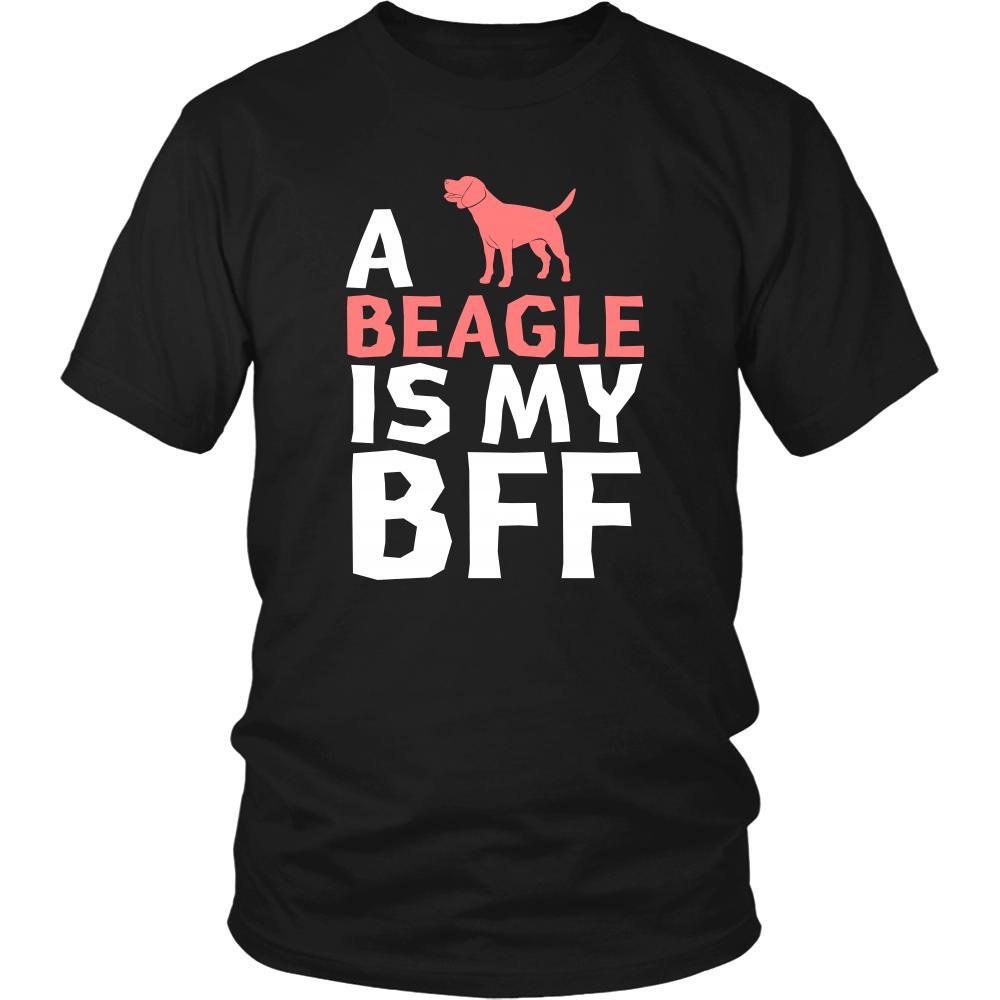 Beagle Shirt - a Beagle is my bff- Dog Lover Gift-T-shirt-Teelime | shirts-hoodies-mugs