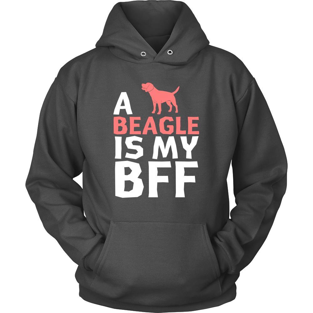 Beagle Shirt - a Beagle is my bff- Dog Lover Gift-T-shirt-Teelime | shirts-hoodies-mugs