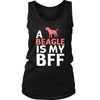 Beagle Shirt - a Beagle is my bff- Dog Lover Gift-T-shirt-Teelime | shirts-hoodies-mugs