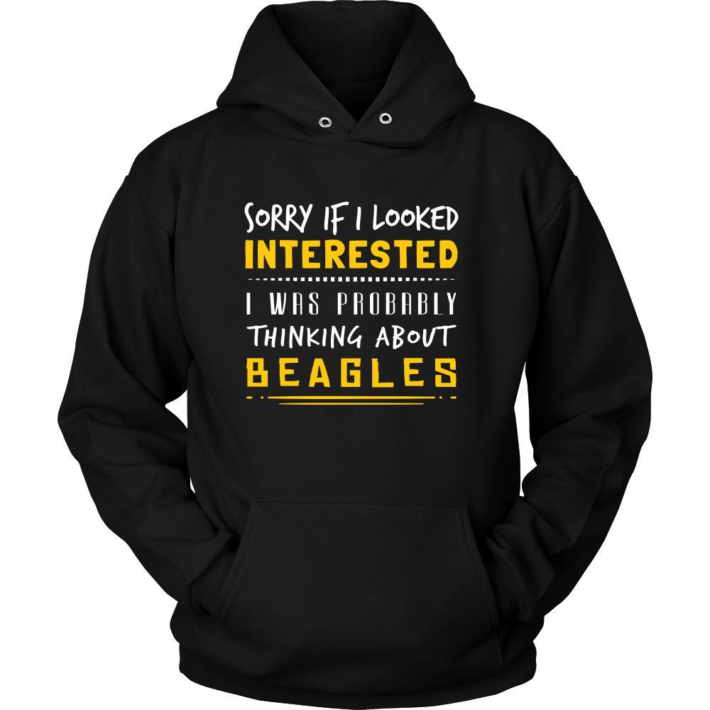 Beagles Shirt - Sorry If I Looked Interested, I think about Beagles - Dog Lover Gift-T-shirt-Teelime | shirts-hoodies-mugs