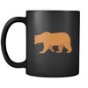 Bear Animal Illustration 11oz Black Mug-Drinkware-Teelime | shirts-hoodies-mugs