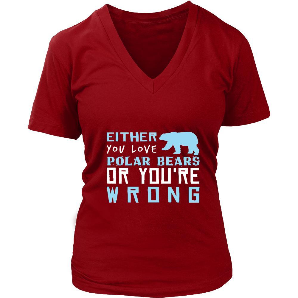 Bear Shirt - Love or Wrong - Animal Lover Gift-T-shirt-Teelime | shirts-hoodies-mugs