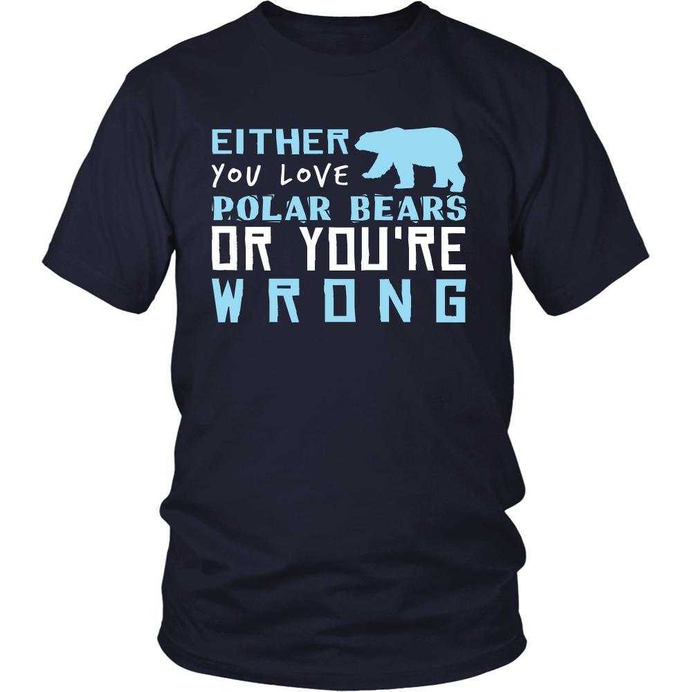 Bear Shirt - Love or Wrong - Animal Lover Gift-T-shirt-Teelime | shirts-hoodies-mugs